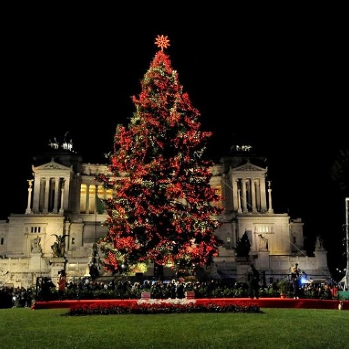 В Риме зажглись огни на главной Рождественской ели