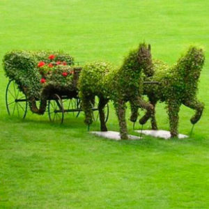В Украине впервые пройдет выставка травяных скульптур