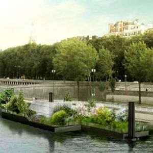 В Париже создают плавучие сады